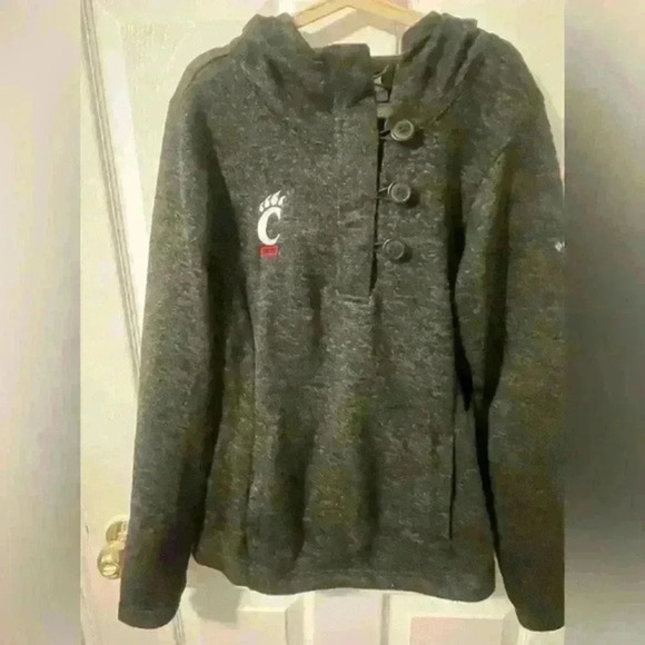 Uno Columbia Fleece Cincinnati bearcats fleece pull over women’s size x small - Picture 1 of 9